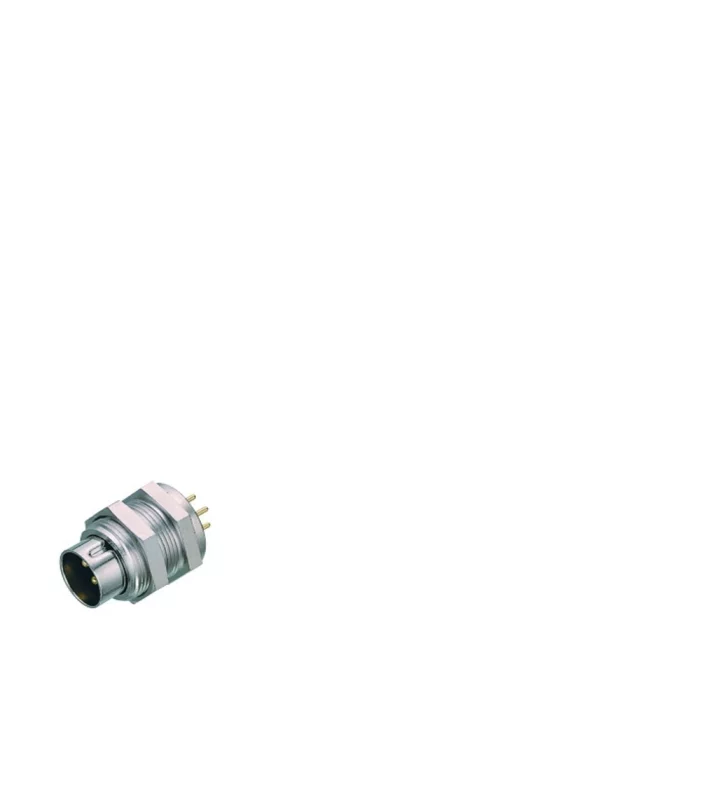 Male panel mount connector