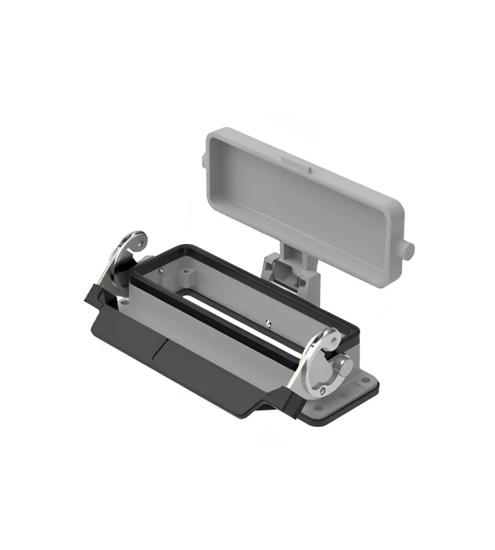 bulkhead mounting housing, size 104.27, C-TYPE alu, 1 lever, cover metal