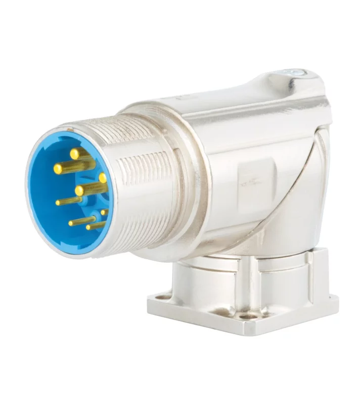 Right Angle Panel Connector, Male Thread
