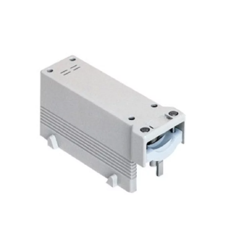 Insulating housing, size 77.27, COB plastic, 4 pegs, side cable entry with cable clamp, with strain relief