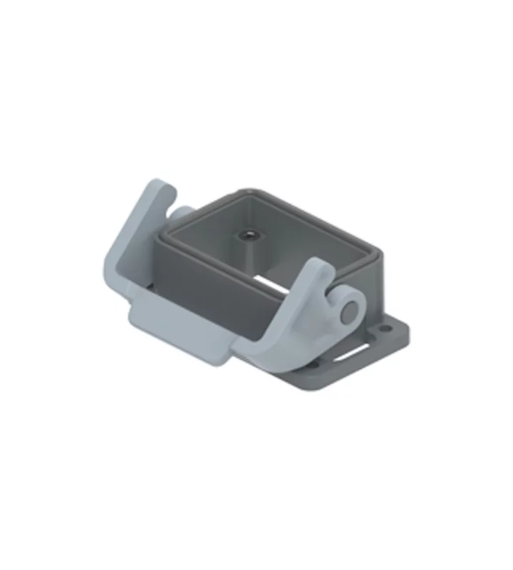 bulkhead mounting housing, size 44.27, T-TYPE plastic, 1 lever, PE-jumper