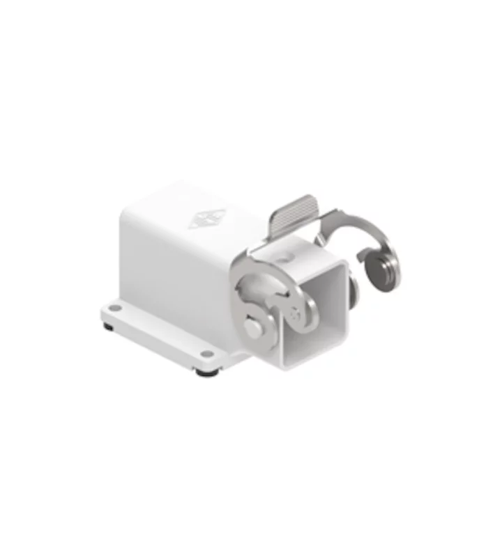bulkhead mounting housing, angled, size 21.21, CK plastic, 1 lever