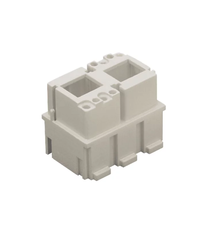 female insert, MIXO, 3MU, 2 RJ45 + 8, crimp, 10A, 250V, for RJ45 female insert CXJF