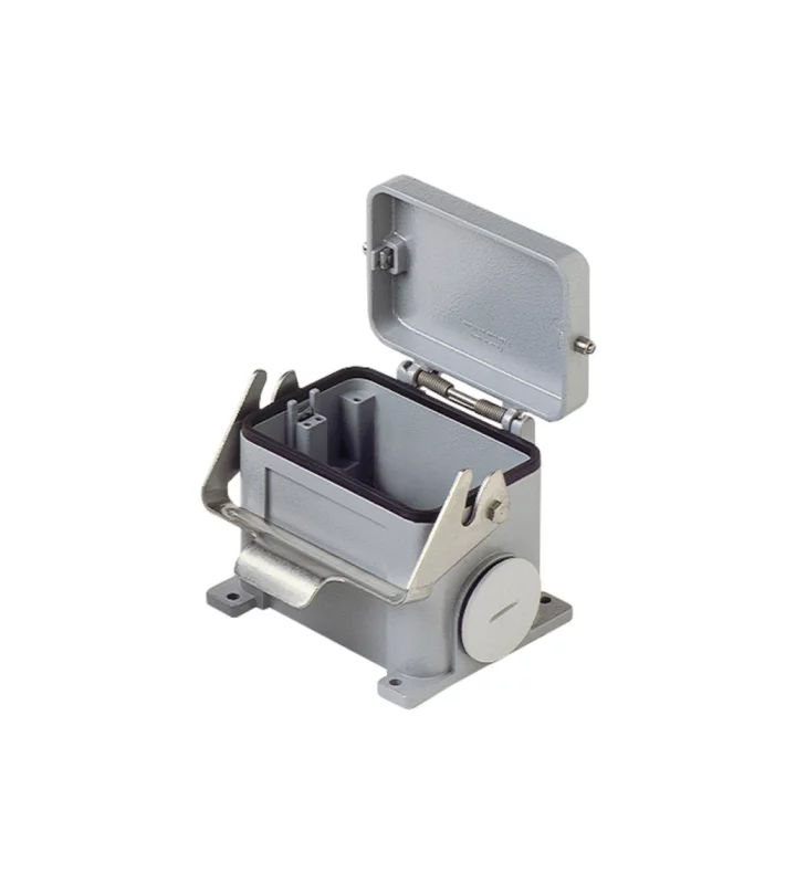 surface mounting housing, size 104.62, C-TYPE alu, 1 lever, 2xM40 side, cover metal