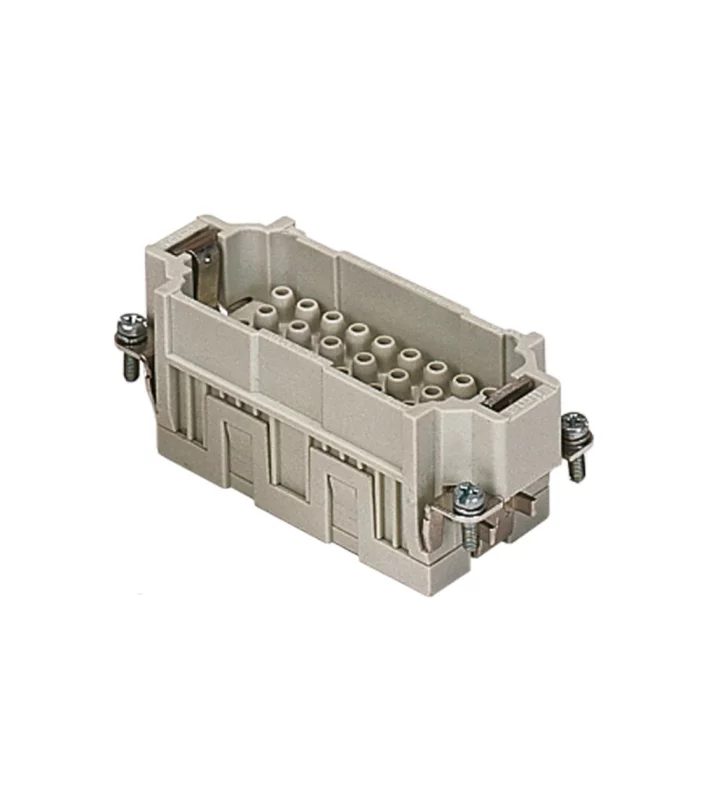 male insert, size 77.27, 32p+PE, crimp, 16A, 500V