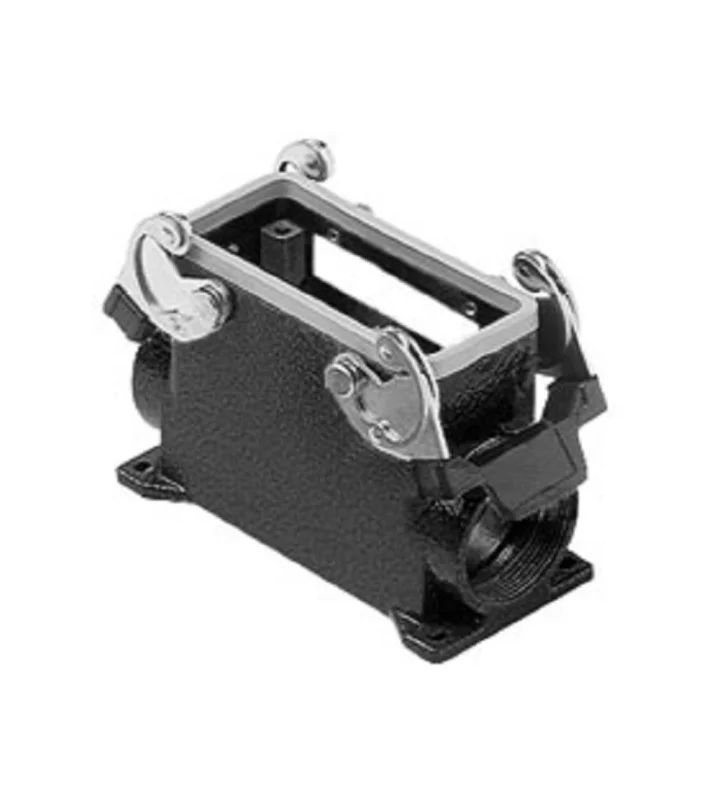 surface mounting housing, high, size 77.27, W-TYPE alu, 2 levers, 1xM32 side