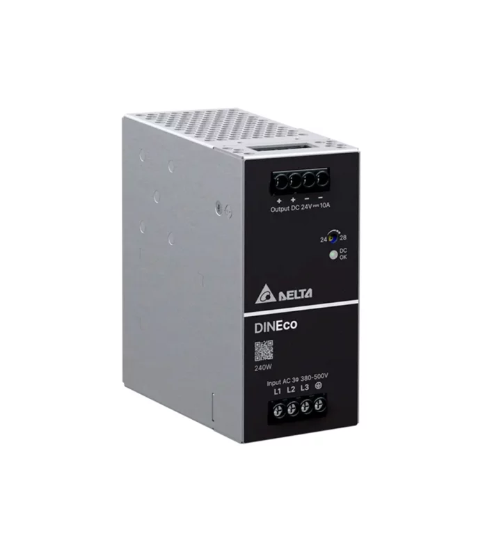 Power supply, 2,3Ph, 240W, DIN Rail, AC/DC, 24 Vdc, 10 A