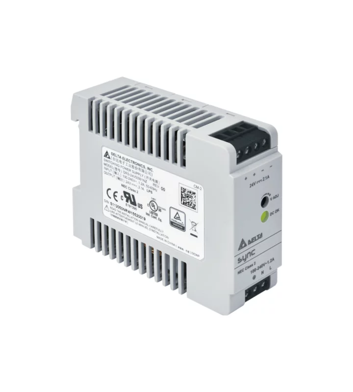 Power supply, 1Ph, 50W, DIN Rail, AC/DC, 24 Vdc, 2,1 A