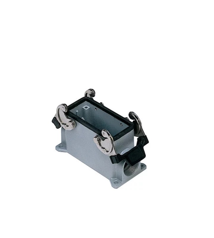 surface mounting housing, size 77.27, C-TYPE alu, 2 levers, 2xPG21 side