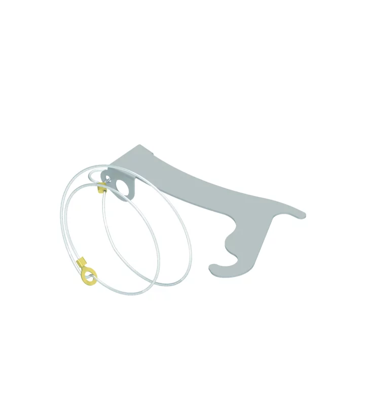 locking device, for housings size 104.27 with central lever, with loop