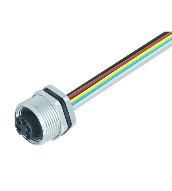 Female panel mount connector