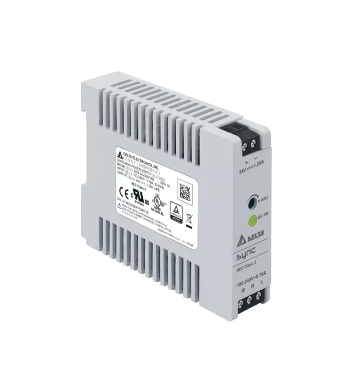 Power Supply, 1Ph, 30W, DIN Rail, AC/DC, 24 Vdc, 1,25 A