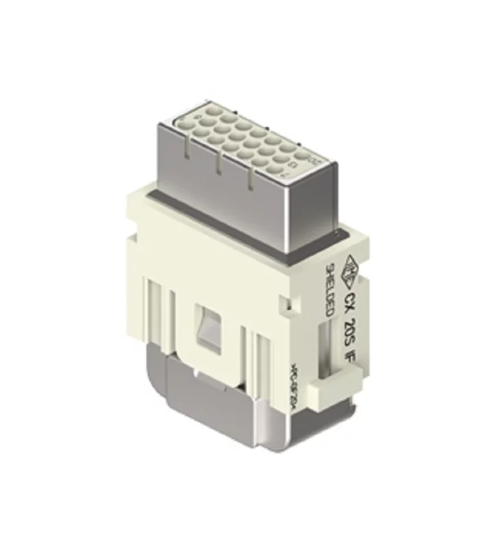 female insert, MIXO HNM, 1MU, 20p, crimp, 4A, 32V