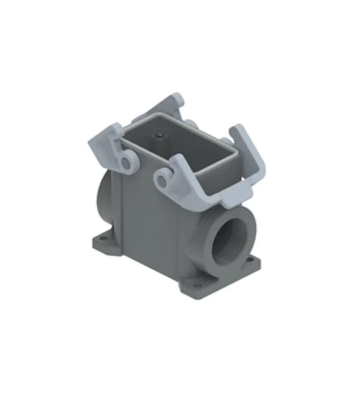 surface mounting housing, high, size 57.27, T-TYPE W plastic, 2 levers, 1xM32 side