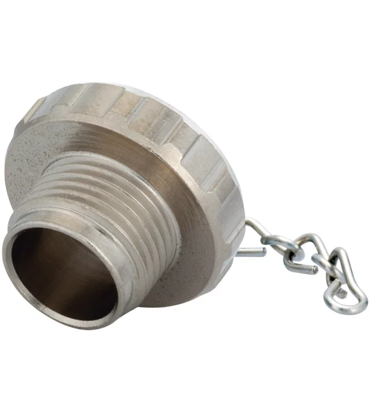 Brass protective cap with chain