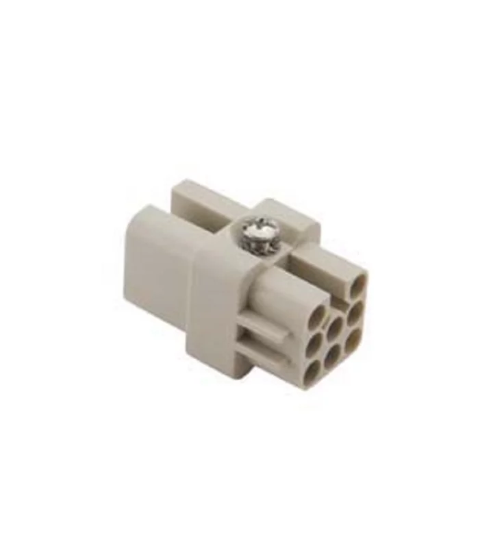female insert, size 21.21, 8p, crimp, 10A, 50V