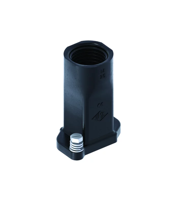 hood, size 21.21, IP68 alu, screw locking, 1xM25 top