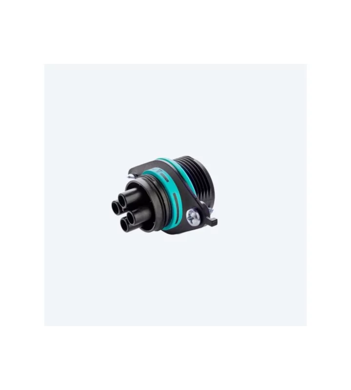 Mini socket connector panel-mounted, screw