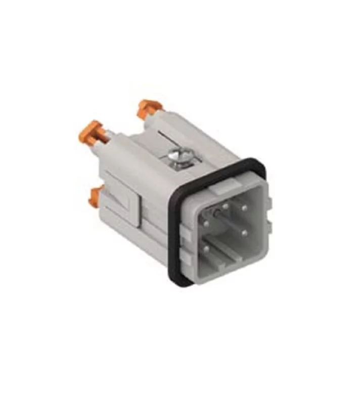 male insert, size 21.21, 4p+PE, silver, SQUICH, 10A, 400V