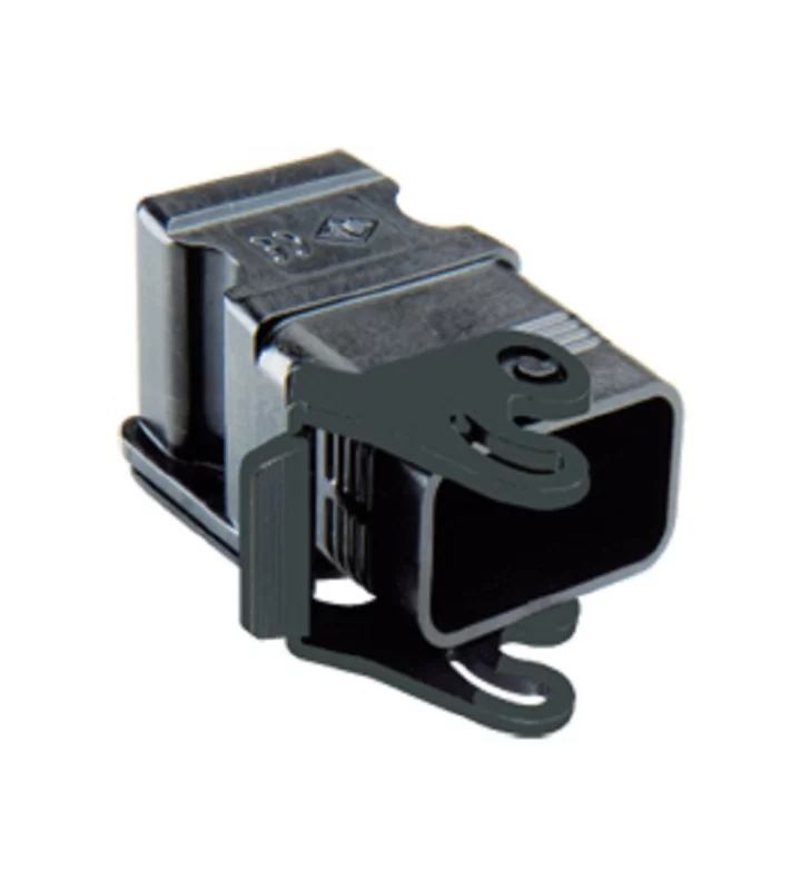 bulkhead mounting housing, angled, size 32.13, EMC plastic, 1 lever