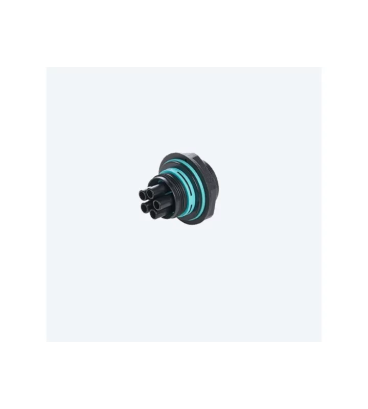 Mini socket connector panel-mounted