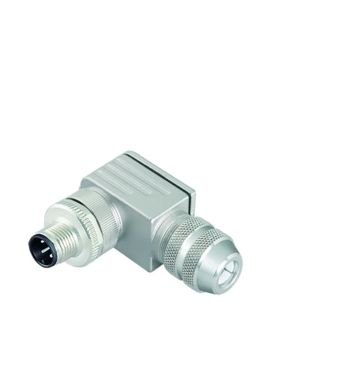 Male angled connector