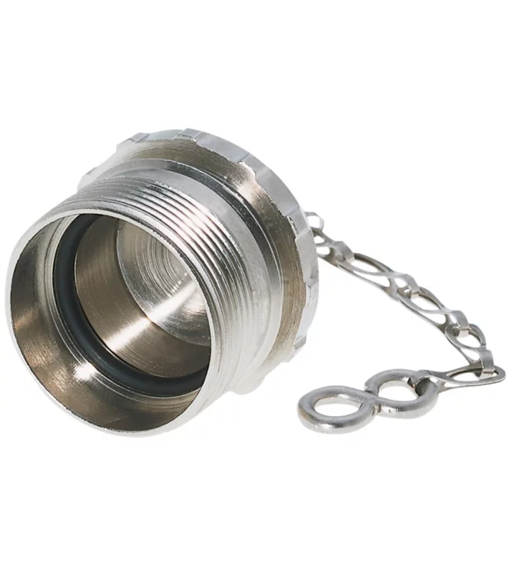 Brass protective cap with chain