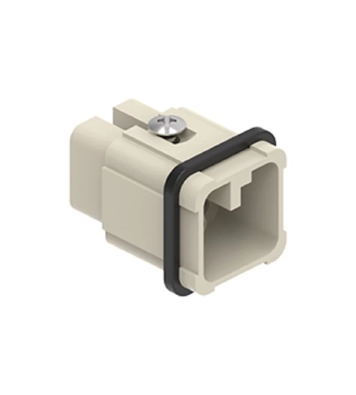 male insert, size 21.21, 7p+PE, crimp, 10A, 250V