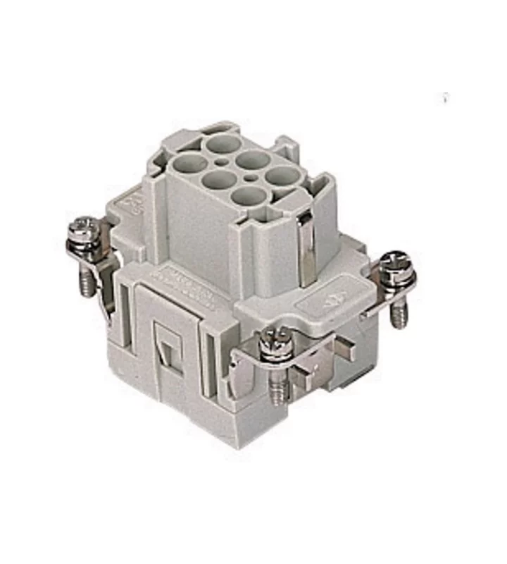 female insert, size 44.27, 6p+PE, crimp, 16A, 500V