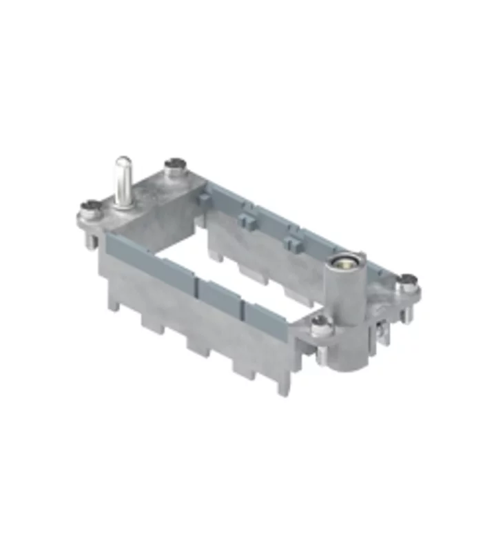 frame, size 77.27+size 77.62, MIXO steel zinc plated, for 4 MU, with PE-connection