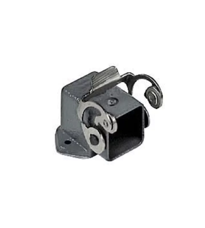 bulkhead mounting housing, angled, size 21.21, E-Xtreme alu, 1 lever stainless steel