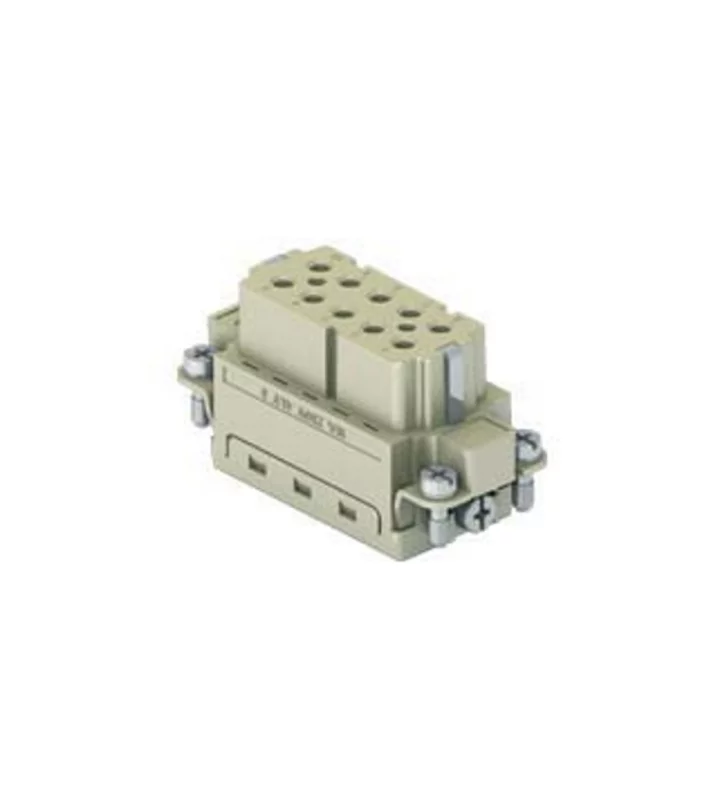 female insert, size 49.16, 10p+PE, crimp, 16A, 250V