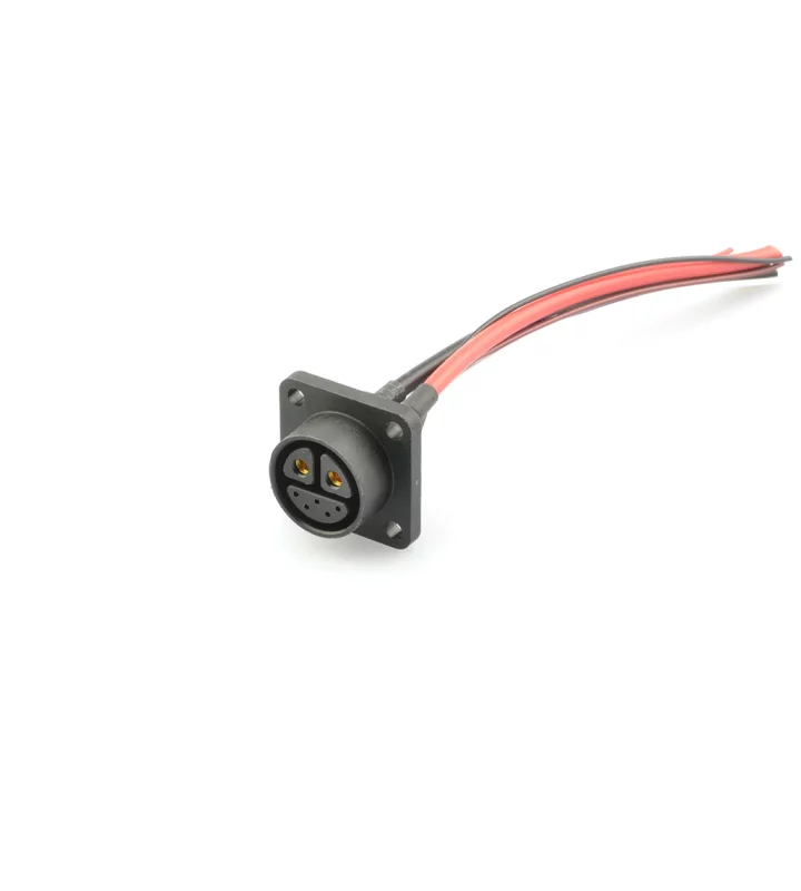 Female panel mount connector