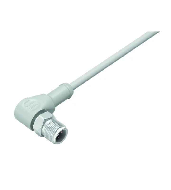 Male angled connector, moulded