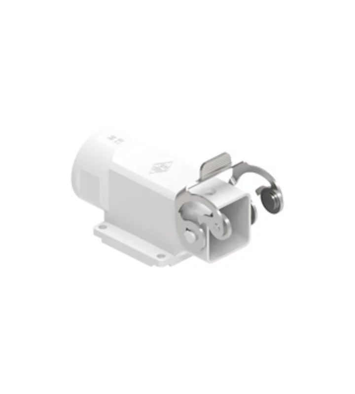 surface mounting housing, angled, size 21.21, CK plastic, 1 lever, 1xM25 side