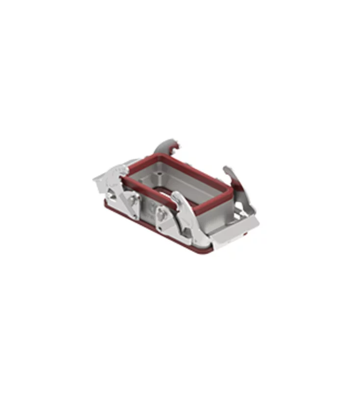 bulkhead mounting housing, size 57.27, 180 °C alu, 2 levers