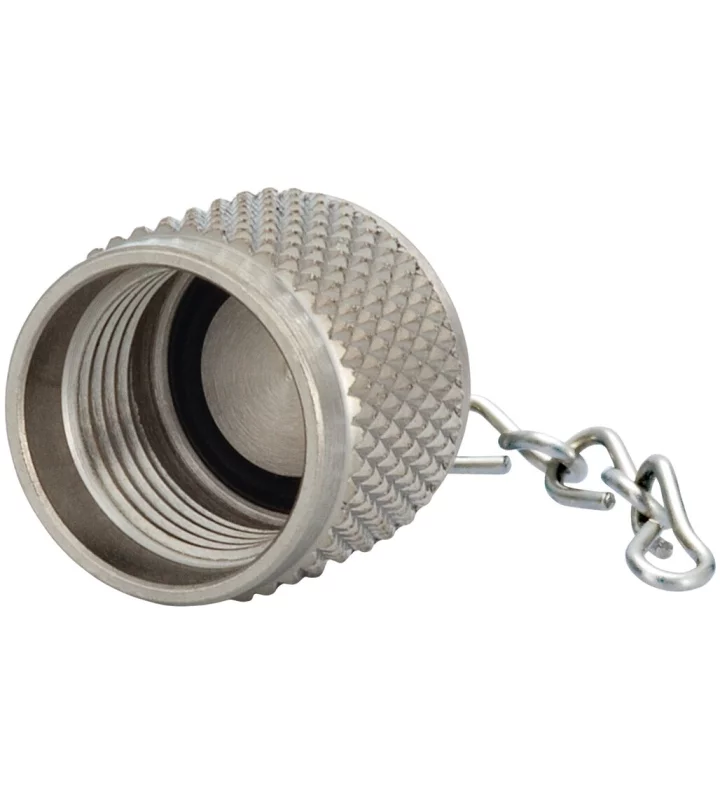 Brass protective cap with chain