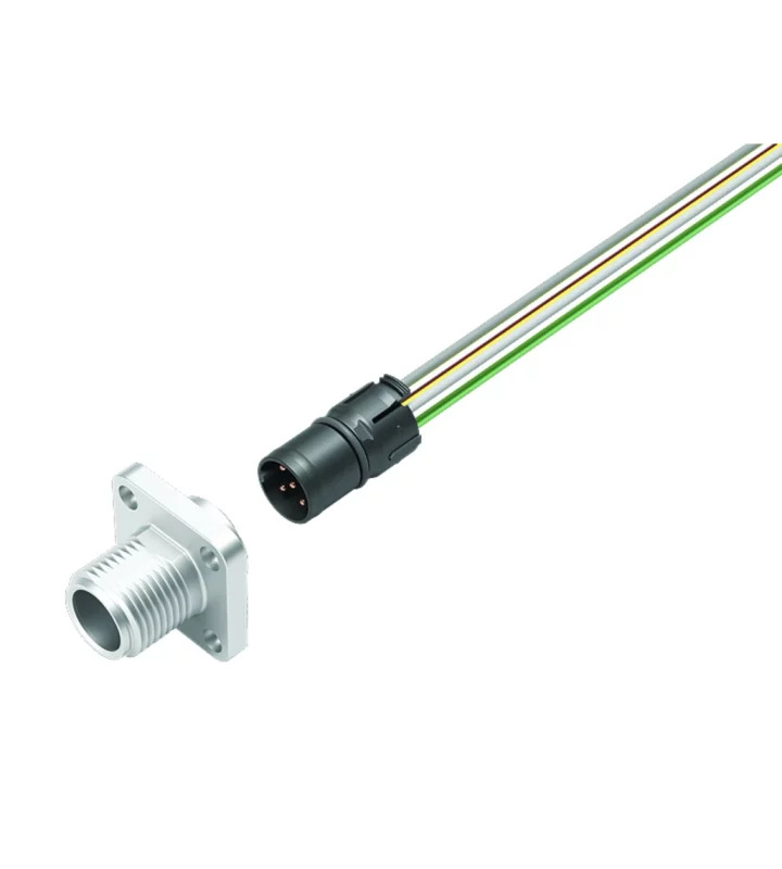 Male panel mount connector