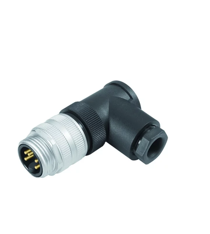 Male angled connector