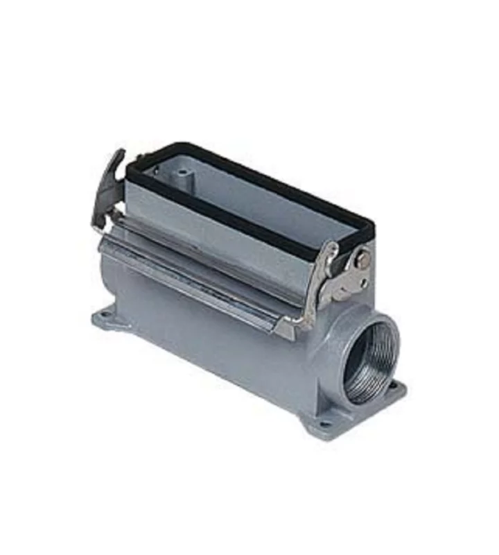 surface mounting housing, high, size 57.27, HNM alu, 1 lever, 1xM32 side