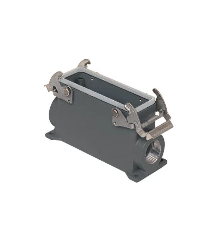 surface mounting housing, high, size 104.27, E-Xtreme alu, 2 levers, 1xM32 side