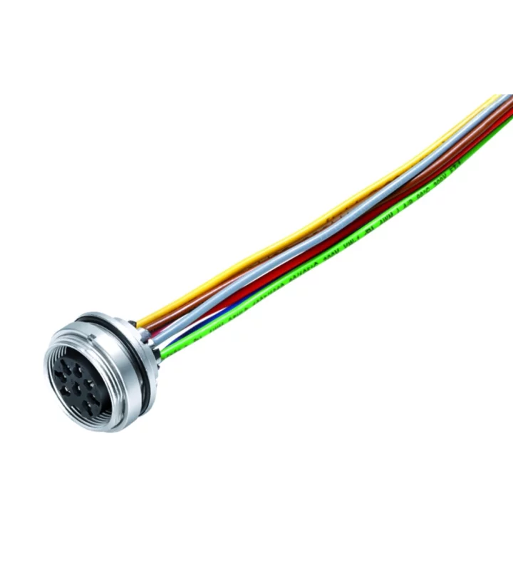 Female panel mount connector
