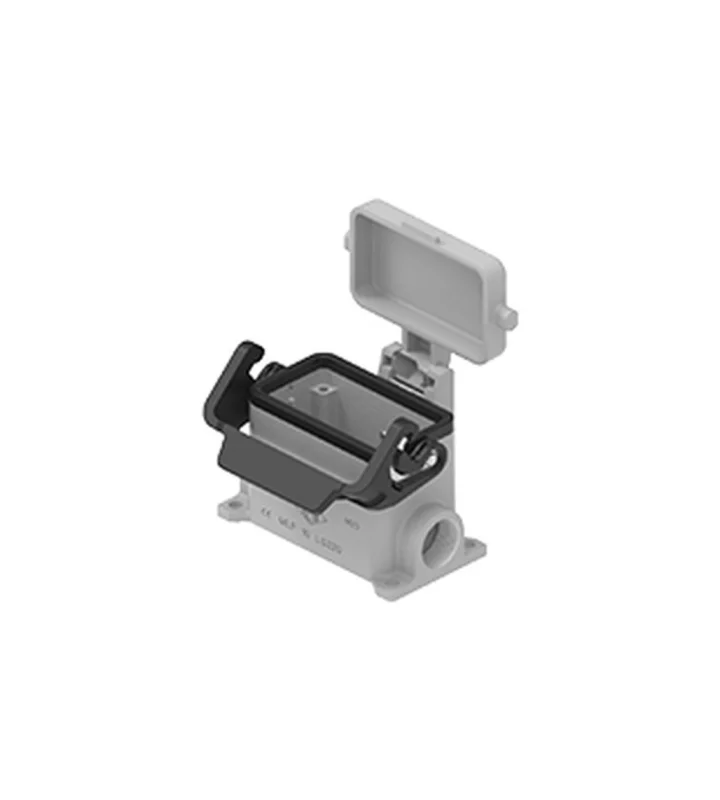 surface mounting housing, size 57.27, IL-BRID stainless steel, 1 lever, 2xM20 side