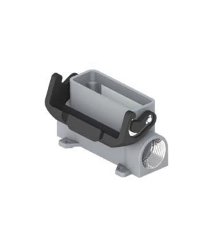 surface mounting housing, high, size 66.16, IL-BRID alu, 1 lever, 2xPG16 side