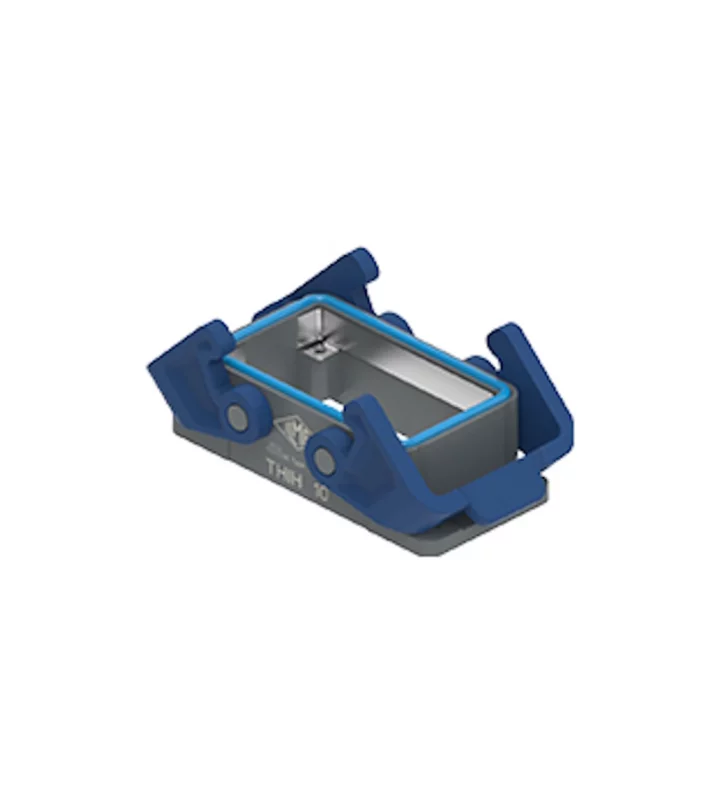 bulkhead mounting housing, size 57.27, T-TYPE /C plastic, 2 levers, PE-jumper