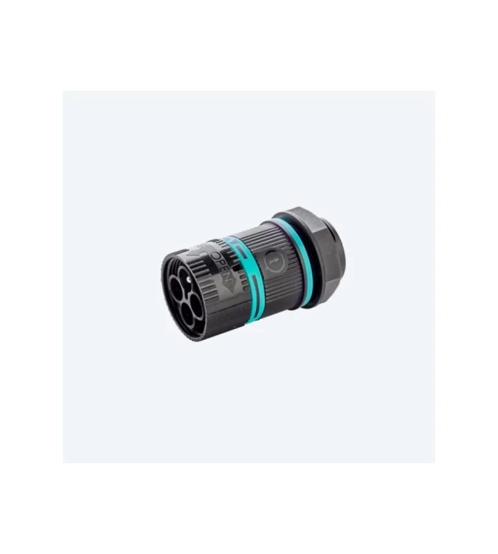 Mini plug connector panel-mounted, screw