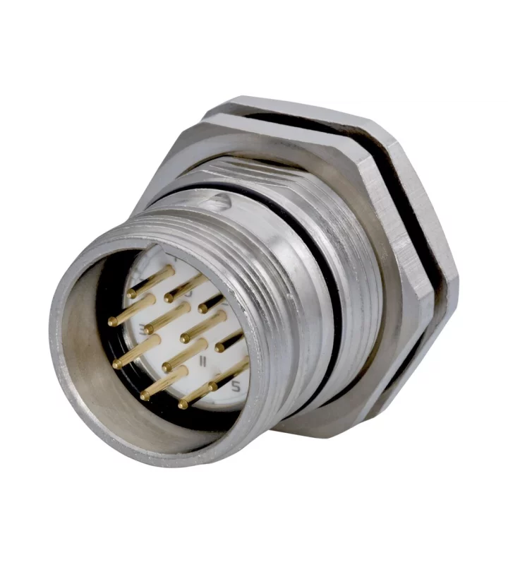 Panel Connector, Male Thread