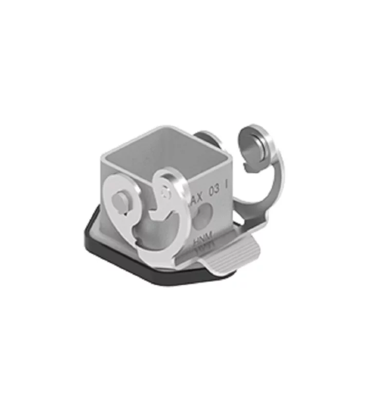 bulkhead mounting housing, size 21.21, HNM alu, 1 lever stainless steel