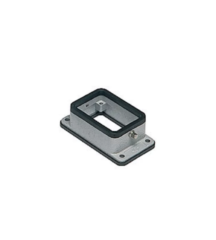 bulkhead mounting housing, size 44.27, C-TYPE alu, 2 pegs