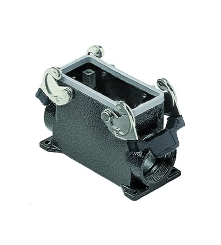 surface mounting housing, high, size 77.27, E-Xtreme alu, 2 levers, 1xM32 side